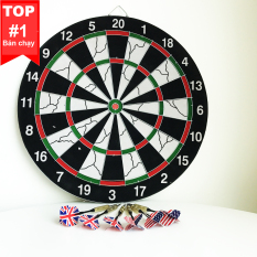 Bảng Phóng Phi Tiêu 2 mặt 42cm + 6 cờ anh mỹ