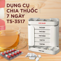 [Nhựa Tashuan] Hộp chia thuốc 7 ngày, 4 buổi 1 ngày, dạng khay