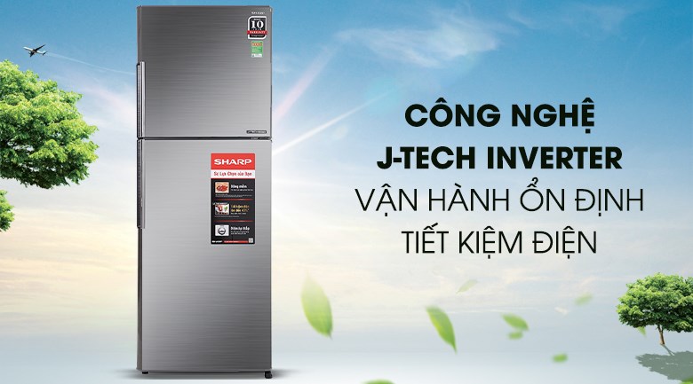 [TRẢ GÓP 0%] Tủ Lạnh Inverter Sharp SJ-X316E-DS (314L)