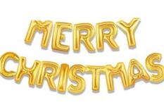 Bóng chữ Merry Christmas trang trí Giáng sinh Noel 2019