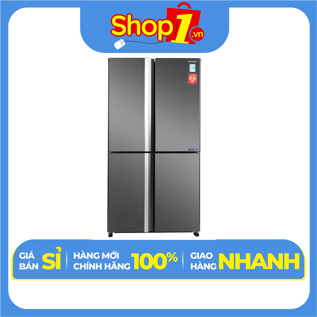 Tủ Lạnh Sharp Inverter 525 lít SJ-FX600V-SL