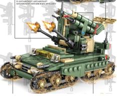 Đồ chơi lắp ráp xe tăng bộ 4 trong 1