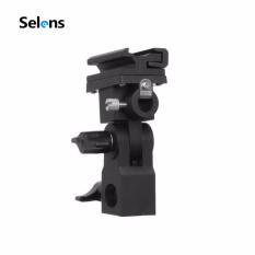 Selens Bracket B Photo camera Flash Hot Shoe Umbrella Holder Swivel for Light Stand