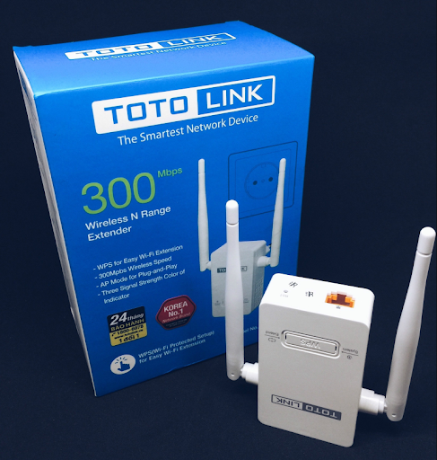 Thiết bị kích sóng WiFi TOTOLINK EX200-V2 tương thích chuẩn IEEE 802.11b/g/n tốc độ Wi-Fi lên tới 300Mbps - Hãng...