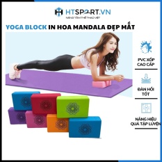 Yoga Block In Hoa Mandala, Gạch Tập Xốp Eva Cứng Gấp 3 Lần Loại Gạch Tập Thông Thường Hỗ Trợ Tập Luyện, Tạo Hiệu Quả Cao