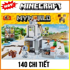 Bộ lego xếp hình Minecraft My World, no 35067, 140 chi tiết, chất liệu an toàn cho sức khỏe trẻ nhỏ, cho trẻ thỏa thích vui chơi và sáng tạo