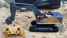MÁY XÚC HUINA 592 BẢN NÂNG CẤP BÁNH RĂNG KIM LOẠI