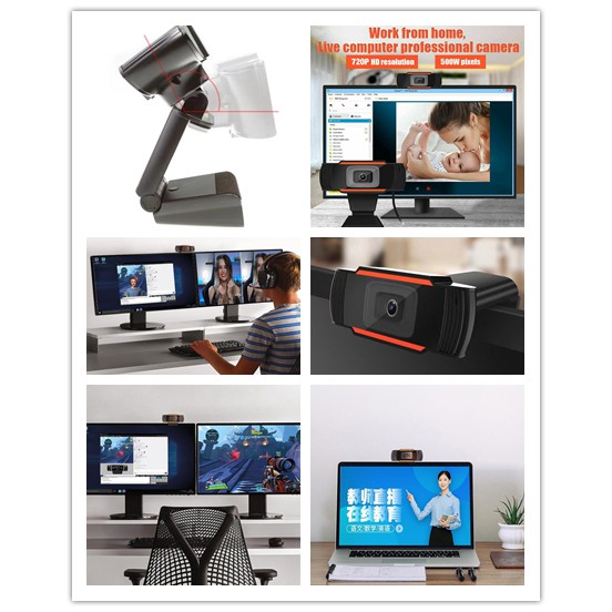 Webcam máy tính có mic thu âm sắc nét FullHD 720P bảo hành 24 tháng - Webcam học online giá...