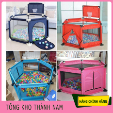 Nhà banh cho bé, Quây bóng cho bé, Quây cũi kiêm nhà bóng cho bé khung inox tặng kèm bóng