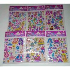 Sticker (hình dán nổi) búp bê cho bé 1 vĩ 18 tờ