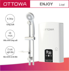 Máy nước nóng trực tiếp OTTOWA – TE45P01 (Có bơm trợ lực)