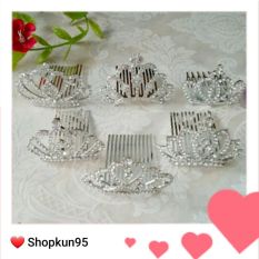 Kẹp tóc hình vương miện đính đá cho bé, cam kết hàng đúng mô tả, chất lượng đảm bảo an toàn đến sức