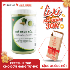 [MÃ GIẢM 30K] Bột trà xanh sữa 3in1, matcha xuất xứ Nhật Bản, hũ 550g, từ nhà sản xuất Light Coffee