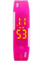 Đồng hồ nữ dây cao su Skmei 1099A (Hồng đậm)