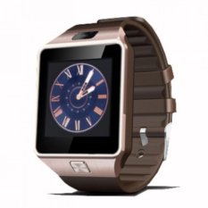 Đồng hồ thông minh SmartWatch DZ09 (Nâu phối vàng)