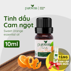 Tinh dầu Cam Ngọt giúp giảm stress trấn tĩnh tinh thần chống say xe 10ml PUREVESS