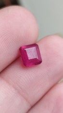 6592 – Đá ruby đỏ huyết mài facet lục yên