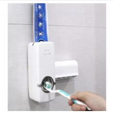 Máy nhả kem đánh răng tự động và kệ đựng bàn chải Touch Me, không dùng điện, không dùng pin, không cần bảo trì.