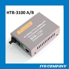 [HCM]Thiết Bị Chuyển Đổi Quang Điện 1 Sợi Media Converter 1FO 1 Quang 1 LAN 100Mbps Netlink HTB-3100AB