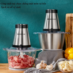 Máy Xay Thịt Đa Năng – LEON STORE – Máy Xay Thịt Đa Năng CHIGO 2 Lưỡi Dao Kép, Xay Thịt Nhỏ, Băm Nhỏ, Tiêu Nóng, Khuấy, Ẩm Thực Đa Chức Năng.
