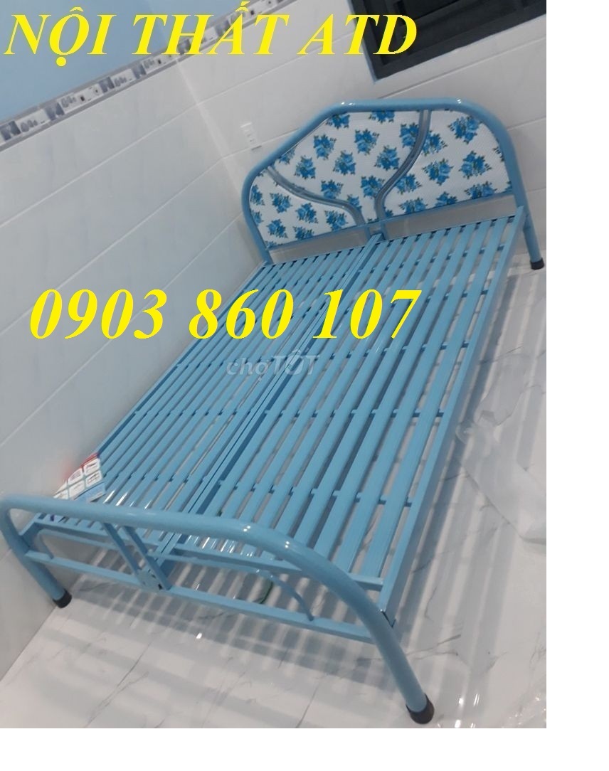 [HCM]Giường sắt giá rẻ đầy đủ kích thước - giường sắt cao cấp đủ kích thước y hình 100% HCM