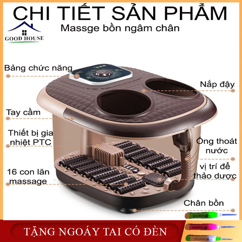 Bồn ngâm chân massage hồng ngoại- Thùng ngâm chân massage cao cấp an toàn , hiệu quả. Bảo hành 2...