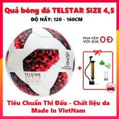 Quả Bóng Đá World Cup 2018 TELSTAR 18 ( Đủ Size ) Hàng Chuẩn 365 Tặng kèm Bơm mini + Lưới + Kim bơm bóng