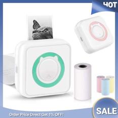 Mini Printer Thermal Photo Portable Wireless Mini Pocket With Rolls Paper Notes To do List Support Mobile Phone Android IOS Label Printer For Kids Gift