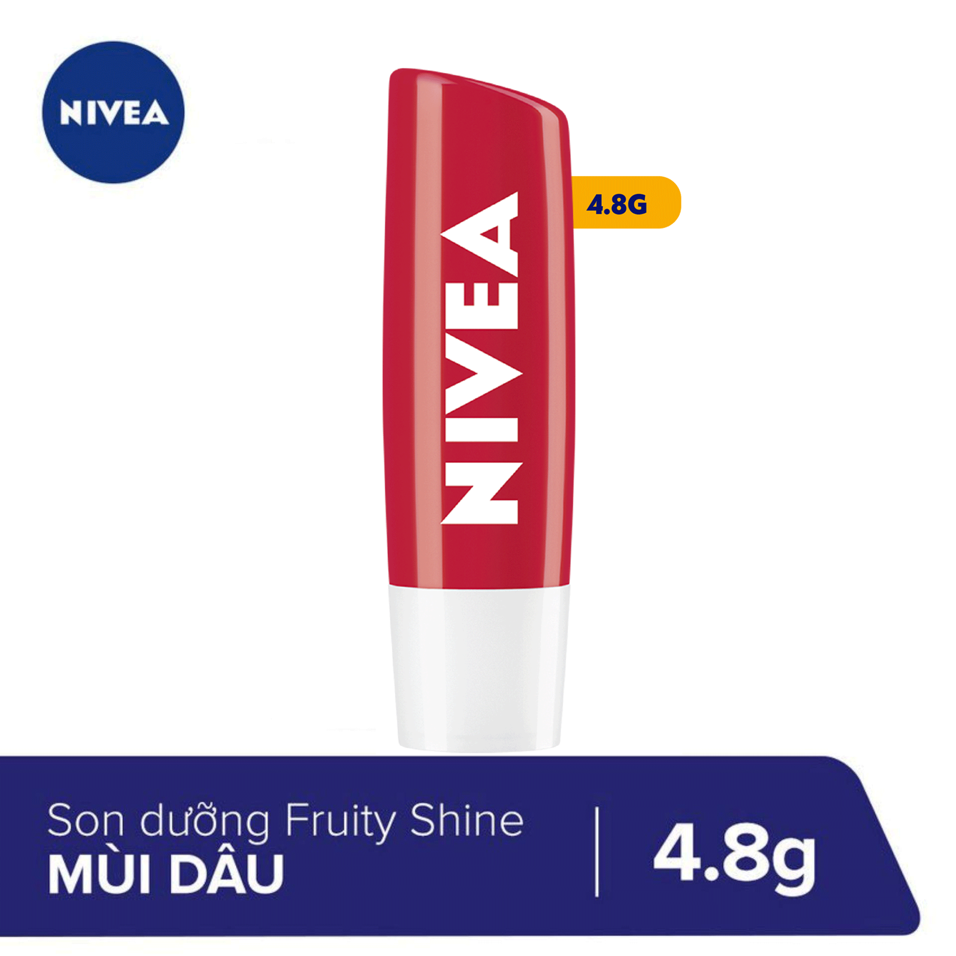 Son dưỡng môi Fruity Shine Strawberry Lip Balm Nivea 4.8g - 85083