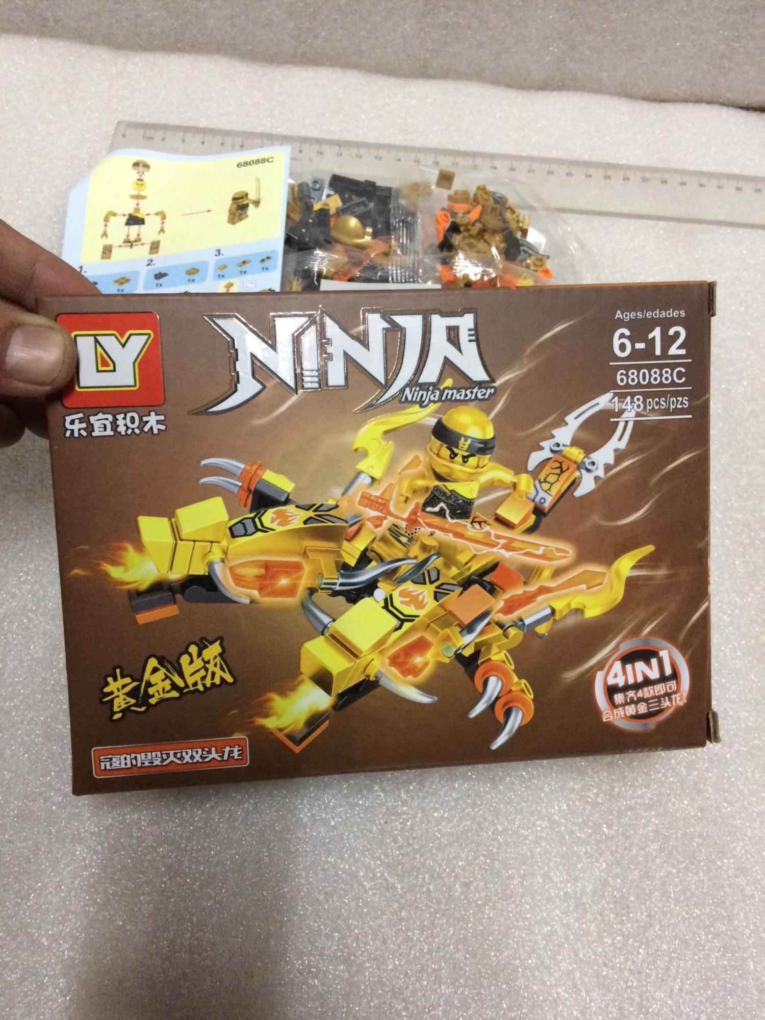 Lego lắp ghép SIÊU NINJA RỒNG (ninja master) model 68088C, 148 chi tiết