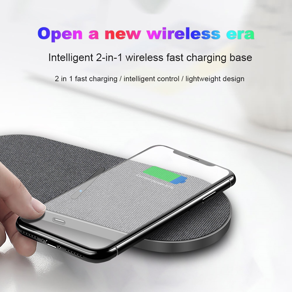 ◎ GYSO 55W Dual 55W Fast Wireless Charger for Samsung S21 S20 S10 iPhone 14 13 12 11 XS XR...