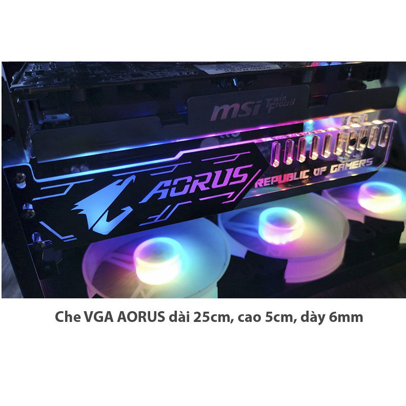 Giá đỡ Vga, che vga, card đồ họa PC, che nguồn PC LED RGB - Đồng Bộ HUB Coolmoon /...