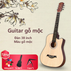 Đàn guitar cho người mới tập đàn guitar 38 inch tập luyện đàn ghi ta, Đàn Guitar Acoustic Chính Hãng ST.Real Mã Có Ty Chỉnh Cần Chất Liệu Gỗ Nhập Khẩu Màu Đen
