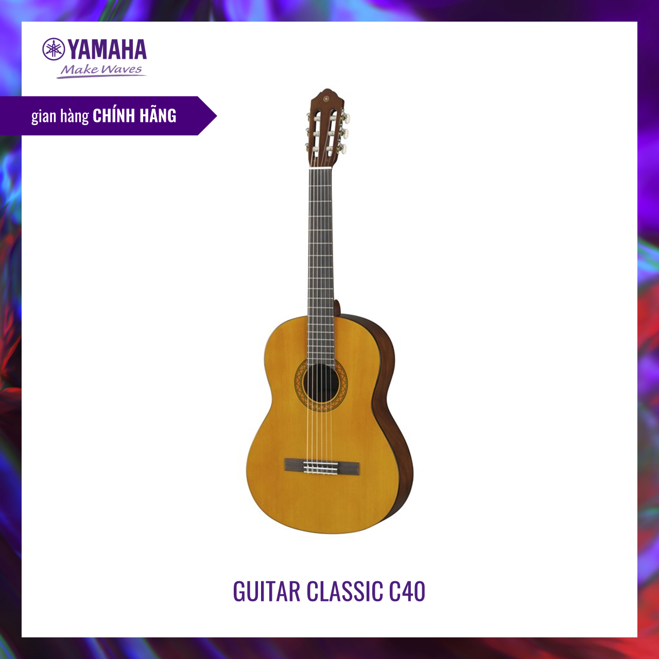 [Trả góp 0%] Đàn Guitar Classic Yamaha C40II/C40MII – CG shape Spruce Top Back & Side Tonewood Xuất xứ Indonesia – Bảo hành chính hãng 12 tháng