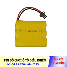 Pin Ni-Cd 3.6V 700mAh cổng SM dành cho xe đồ chơi ô tô điều khiển (vàng)