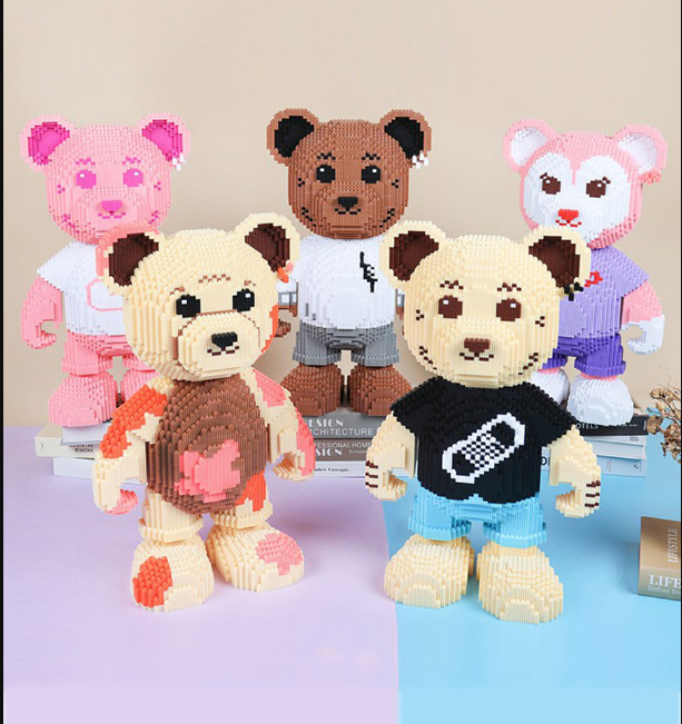 Mô Hình Lắp Ráp Lego Bearbrick Gấu Teddy Dễ Thương Quà Tặng bạn gái shop mẹ bé châu – Vui Cùng Bé LÀM QUÀ TẶNG SINH NHẬT