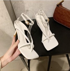 Dép cao gót nữ 5p học sinh ROSA – Sandal kẹp dây mảnh đan chéo – CG-0413