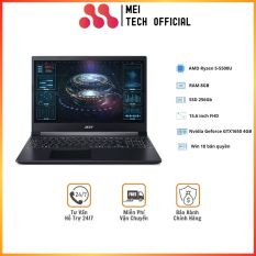[Freeship] Laptop Acer Aspire 7 A715-42G-R4ST/ Black/ AMD Ryzen 5 – 5500U/ RAM 8GB/ 256GB SSD/ 15.6 inch FHD/ Nvidia Geforce GTX1650 4GB/ 48 Whr/ Win 10/ 1 Yr -MEI Tech Official- MEI16 Hàng Chính Hãng, Thiết Kế Mỏng Nhẹ, Cấu Hình Ổn Định Dùng Cho