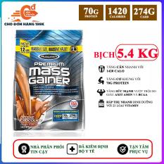 Sữa tăng cân tăng cơ Premium Mass Gainer của Muscle Tech bịch lớn 5.4 kg hỗ trợ tăng cân, tăng cơ nạc nhanh cho người tập GYM và chơi thể thao, dễ hấp thu, không kén người dùng – thuc pham chuc nang