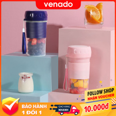 Máy xay sinh tố cầm tay tích điện pin 2000mAh bình chứa 300ml – Venado Tiện lợi nhỏ gọn mang đi mọi nơi