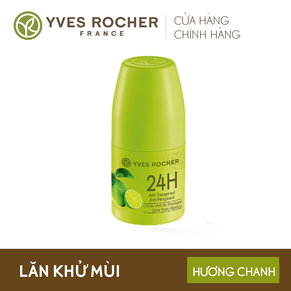 Lăn Khử Mùi Yves Rocher 24h Anti Perspirant Lime From Mexico 50ml