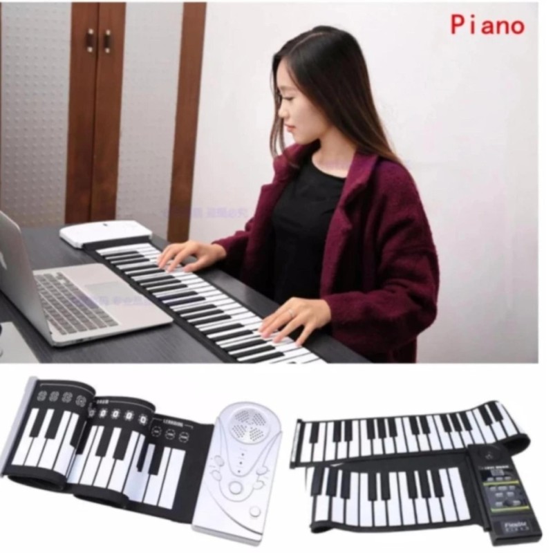 Đàn Piano Điện Tử Cuộn Dẻo 49 Phím GR49 Dễ Dàng Mang Theo – Đàn Piano Cuộn Gấp Gon Sản...
