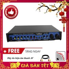 Đầu chỉnh vang echo chỉnh âm thanh karaoke Caliphate V105 3 mic màu đen