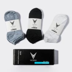 Bộ 8 đôi tất unisex VICERO kháng khuẩn khử mùi, chất cotton mềm mịn, thấm hút mồ hôi cực tốt