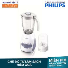 Máy xay sinh tố Philips 600W HR2115/01 – 5 Mức tốc độ và 1 nút nhồi, Cối xay sinh tố 1.5 lít bằng nhựa kháng vỡ cao cấp – Hãng phân phối chính thức