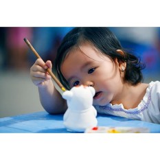Bộ đồ chơi tô tượng cho bé (10 tượng thạch cao Bát Tràng tặng kèm hộp màu )