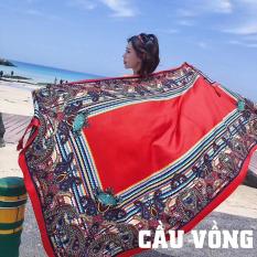 Khăn choàng thổ cẩm đi biển mùa hè cho nữ bản rộng