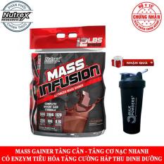 Sữa tăng cân tăng cơ cao cấp Mass Infusion của Nutrex có enzym tiêu hóa tăng hấp thu, xây dựng và phát triển cơ bắp nhanh bịch lớn 5.45 kg