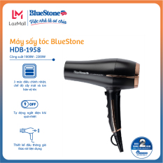 Máy xấy tóc BlueStone HDB-1958 – Tự ngắt khi quá nhiệt – Công suất 1950- 2300W – 3 tốc độ sấy nóng, 2 chế độ sấy mát- Sấy ion – Thiết kế gọn gàng , sang trọng – Hàng chính hãng