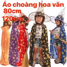 BỘ ÁO CHOÀNG HALLOWEEN + NÓN PHÙ THỦY 80CM – 120CM